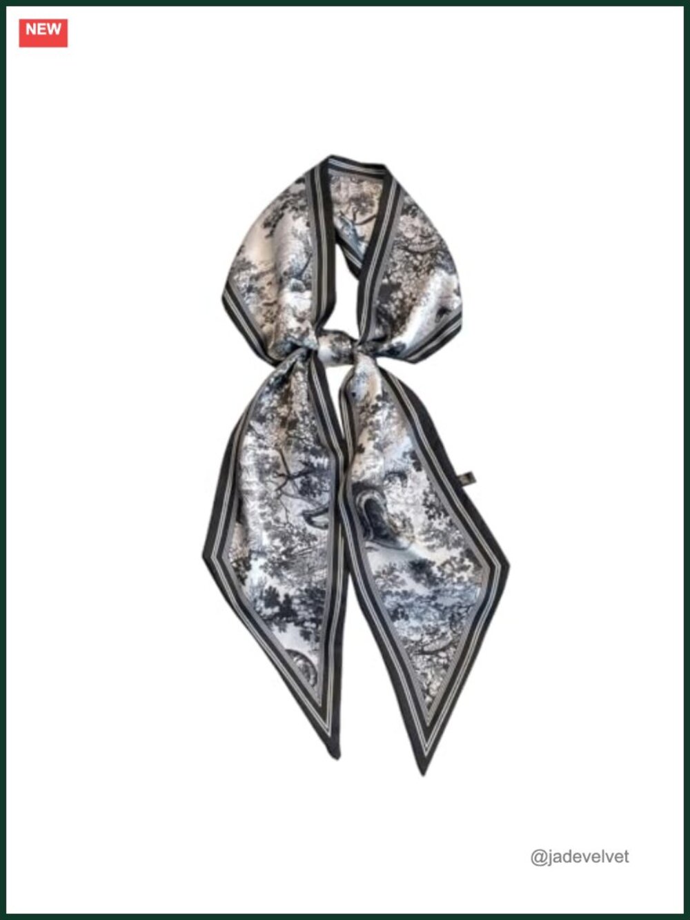 Polyester Satin Fashion Scarf, Versatile Head Scarf & Hair Band, Silk Feel